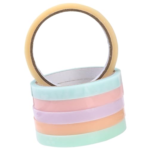 Operitacx 6Rollen Klebeband mit Zufälligen Farben Klebrige Kugeln für DIY Projekte Leicht und Einfach zu Verwenden für Kreative Bastelideen und von Operitacx