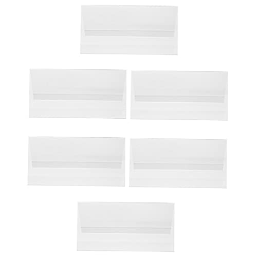Operitacx 6Stücke Doppelseitige Acryl Tischkartenhalter Transparente Namensschilder für Hochzeit Veranstaltungen für Tischnummern und Platzkarten von Operitacx