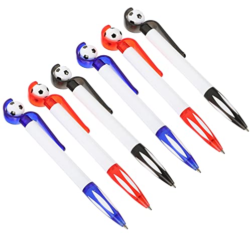 Operitacx 6Stücke Fußball Kugelschreiber Kreative Handschriftstifte für Büro und Fußballpartys für Familie und Freunde mit Schwarzer Blauer und Roter Operitacx 6Stücke Fußball Kugelschreiber Kreative Handschriftstifte für Büro und Fußballpartys für Familie und Freunde mit Schwarzer Blauer und Roter von Operitacx