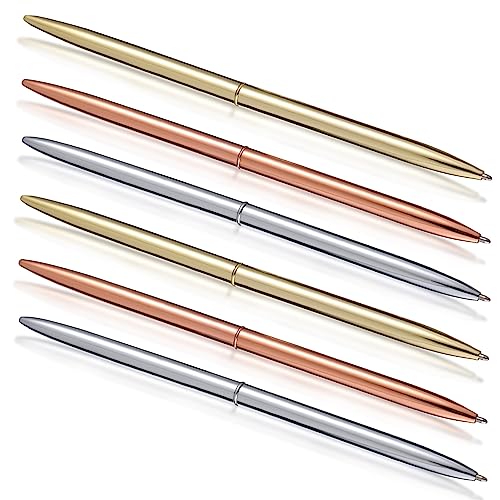Operitacx 6Stücke Metall Kugelschreiber Roségold und Elegante Schreibgeräte für Büro Schule und Zuhause für Lehrer Operitacx 6Stücke Metall Kugelschreiber Roségold und Elegante Schreibgeräte für Büro Schule und Zuhause für Lehrer von Operitacx