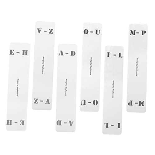 Operitacx 6stücke Schallplattenteiler Schallplatten-organizer-karteikarte Disc-teilerkarte Klassifizierungskarte Karteikarte Aus Hochwertigem Acryl Transparent Für Vinyl-sammlung Buchstaben- Operitacx 6stücke Schallplattenteiler Schallplatten-organizer-karteikarte Disc-teilerkarte Klassifizierungskarte Karteikarte Aus Hochwertigem Acryl Transparent Für Vinyl-sammlung Buchstaben- von Operitacx