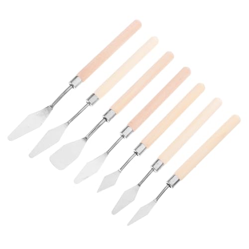 Operitacx 7 Stück Künstler Spachtel Set Teilig Malmesser für Öl und Aquarellfarben Malwerkzeug für Künstler Holzgriff für Komfortables Arbeiten Vielseitig Einsetzbar Operitacx 7 Stück Künstler Spachtel Set Teilig Malmesser für Öl und Aquarellfarben Malwerkzeug für Künstler Holzgriff für Komfortables Arbeiten Vielseitig Einsetzbar von Operitacx
