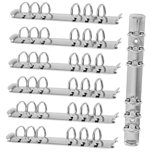Operitacx 7 Stück Metall Ringbuch Nachfüllsets Teilig Rostfreie Lose Binder Mechaniken für Ringplaner Leichte Stabile Einlagen zum Organisieren und DIY für Büro und Schule Operitacx 7 Stück Metall Ringbuch Nachfüllsets Teilig Rostfreie Lose Binder Mechaniken für Ringplaner Leichte Stabile Einlagen zum Organisieren und DIY für Büro und Schule von Operitacx
