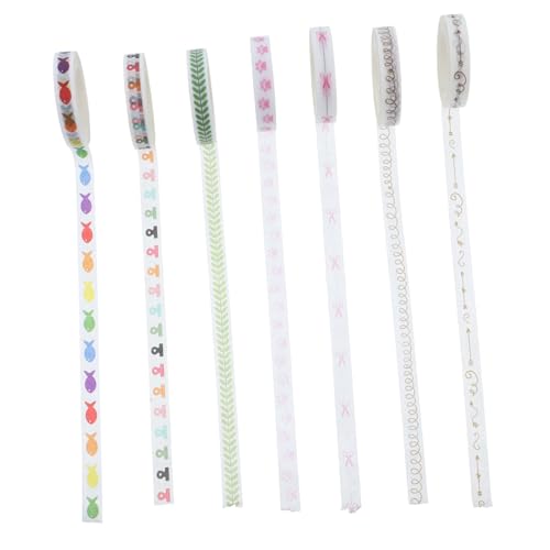 Operitacx 7 Stück Teiliges Diy Dekoratives Washi Tape Farbige Klebebänder für Projekte Einfach Abzureißen für Home Decor und Büroetiketten Washi Gefertigt Leicht zu Entfernen ohne Rückstände Operitacx 7 Stück Teiliges Diy Dekoratives Washi Tape Farbige Klebebänder für Projekte Einfach Abzureißen für Home Decor und Büroetiketten Washi Gefertigt Leicht zu Entfernen ohne Rückstände von Operitacx