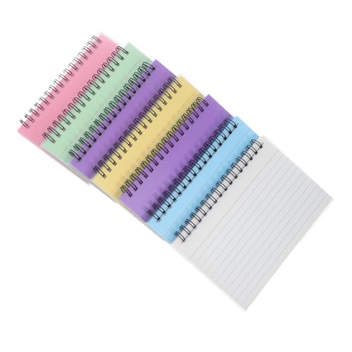 Operitacx 7 Stück Teiliges Spiral Liniertes Notizbuch für Lehrer Notizen Tägliche Planung Kompakter Tragbarer Schreibblock für Schule Büro Zuhause von Operitacx