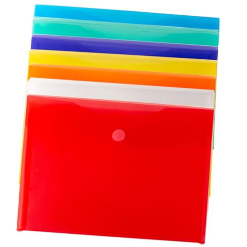 Operitacx 7 Stück Teiliges Transparente Erweiterbare Dokumententaschen mit Druckknopfverschluss Bunte Horizontal Erweiterbare Dateiordner Strapazierfähige Kunststoff Organizer für Sicheres Operitacx 7 Stück Teiliges Transparente Erweiterbare Dokumententaschen mit Druckknopfverschluss Bunte Horizontal Erweiterbare Dateiordner Strapazierfähige Kunststoff Organizer für Sicheres von Operitacx