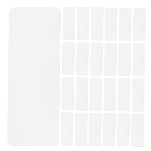 Operitacx 70 Stück Magnetische Namensschilds trocken abwischbares Magnetband Magnetische Etiketten trocken abwischbar Magnetname Aufkleber Whiteboard-Etiketten Weich magnetisch Weiß von Operitacx