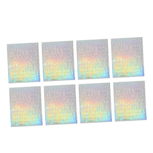 Operitacx 8 Blatt Wasserfeste Selbstklebende Vinyl buchstabenaufkleber Holografische Zahlen und Buchstaben für DIY Scrapbooking Postkasten Dekoration Langlebiger Haftkleber Wetterfest Operitacx 8 Blatt Wasserfeste Selbstklebende Vinyl buchstabenaufkleber Holografische Zahlen und Buchstaben für DIY Scrapbooking Postkasten Dekoration Langlebiger Haftkleber Wetterfest von Operitacx