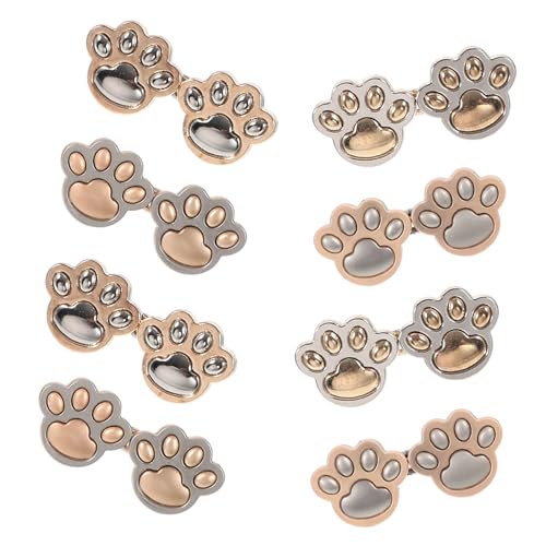 Operitacx 8 Paare Verstellbare Taillenknöpfe aus Metall Nagelfreie Jeans und Hosenknopf Clips zum Taillenverkürzen Wiederverwendbare Hitzebeständige Cat Paw Form für Jeans Röcke Shorts Operitacx 8 Paare Verstellbare Taillenknöpfe aus Metall Nagelfreie Jeans und Hosenknopf Clips zum Taillenverkürzen Wiederverwendbare Hitzebeständige Cat Paw Form für Jeans Röcke Shorts von Operitacx