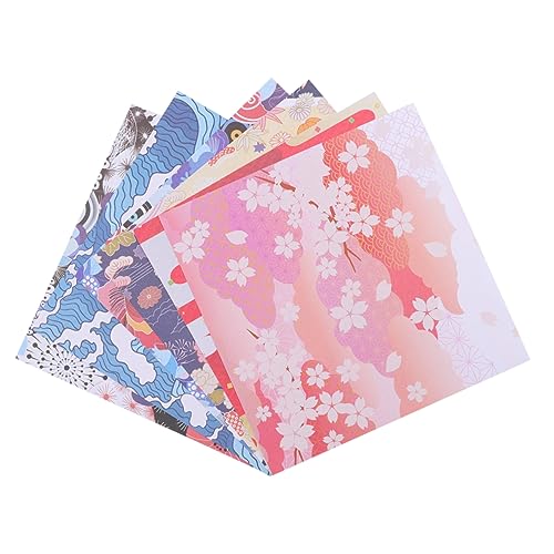 Operitacx 8 Packungen Japanisches Origami Papier Set Buntes Musterpapier für Diy Kunsthandwerk für Bastelprojekte von Operitacx