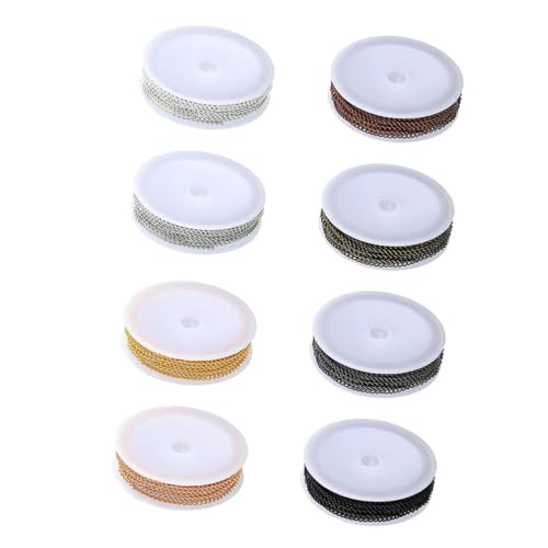 Operitacx 8 Rollen Handgefertigte Kreuzkette Herstellung Armbänder Lieferungen Halskette Männer Schmuck Dekorationskette Diy Schmuckzubehör Diy-ketten Schmuckketten Selber Machen Eisen Operitacx 8 Rollen Handgefertigte Kreuzkette Herstellung Armbänder Lieferungen Halskette Männer Schmuck Dekorationskette Diy Schmuckzubehör Diy-ketten Schmuckketten Selber Machen Eisen von Operitacx