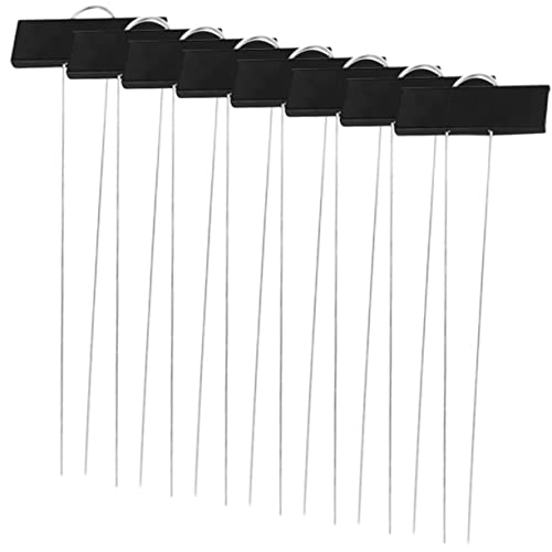 Operitacx 8 Stück Etiketten für Gartenpflanzen Schild Anlage Kindergarten Einsätze kennzeichnen gemacht pflanzenpflege pflanzenstecker Gartenpflanzenmarker Gartenmarkierungen Eisen Black von Operitacx