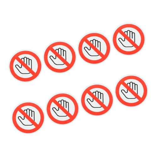 Operitacx 8 Stück Sicherheitswarnaufkleber Nicht Berühren Selbstklebende Etiketten für Fabriken Lager und Langlebig und Einfach Anzubringen zur Vermeidung Mechanischer Verletzungen von Operitacx