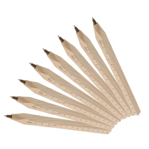 Operitacx 8 Stück Teiliges Holz Kugelschreiber mit Maßstab Elegantes Design Hochwertigem Holz für Büro Schule und Zuhause Glatter Tintenfluss und Verfeinerte Handwerkskunst Operitacx 8 Stück Teiliges Holz Kugelschreiber mit Maßstab Elegantes Design Hochwertigem Holz für Büro Schule und Zuhause Glatter Tintenfluss und Verfeinerte Handwerkskunst von Operitacx