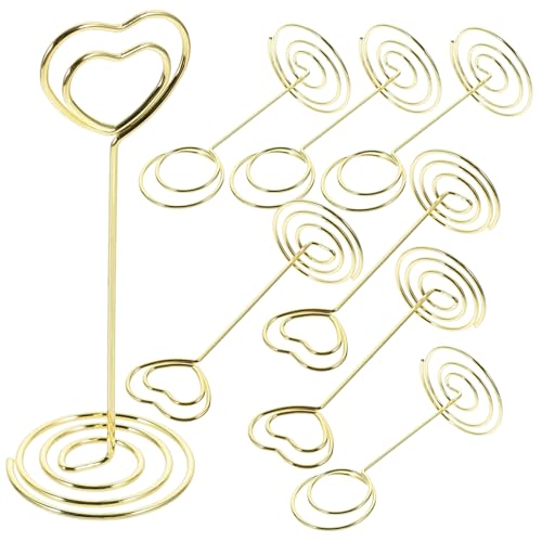 Operitacx 8 Stück Teiliges Mini Tischkartenhalter Kompakte Fotohalter mit Stabilem Sockel Platzkartenhalter für Hochzeit und Geburtstag Vielseitig als Memo und Bildhalter Leichte von Operitacx
