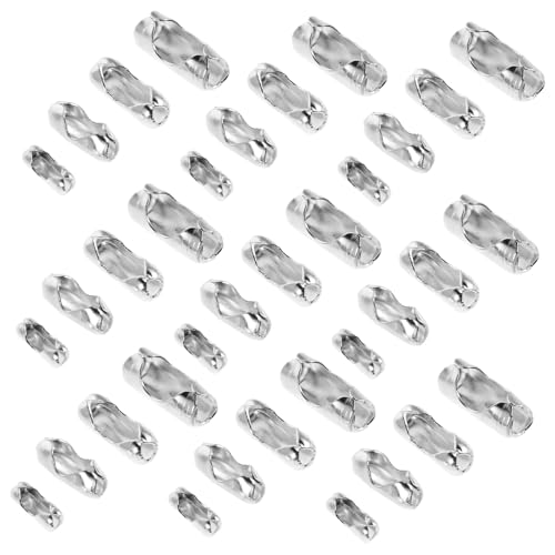 Operitacx 800 Stück Metall Kugelkettenglieder Clips Kugelkettenschloss Ersatz für Schlüsselanhänger Halskette Schmuck DIY Handwerk Zugkette Reparatur Zubehör Operitacx 800 Stück Metall Kugelkettenglieder Clips Kugelkettenschloss Ersatz für Schlüsselanhänger Halskette Schmuck DIY Handwerk Zugkette Reparatur Zubehör von Operitacx