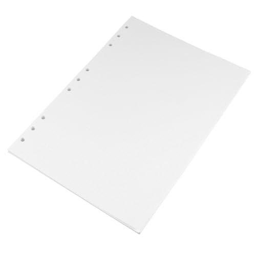 Operitacx 9 Löcher B5 Nachfüllpapier Gepunktet, 90 Blätter Weißes Ringbuch Nachfülleinlagen, Perfekt Für Tagebuch, Skizzen, Notizen Und Schreiben von Operitacx