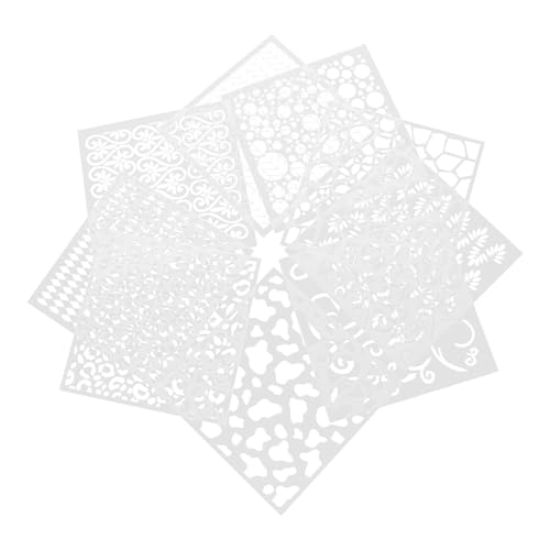 Operitacx 9 Stück Teiliges Geometrische Malschablonen für Kreative Wandgestaltung Wiederverwendbar Pet für Diy Projekte und Heimdekoration Operitacx 9 Stück Teiliges Geometrische Malschablonen für Kreative Wandgestaltung Wiederverwendbar Pet für Diy Projekte und Heimdekoration von Operitacx