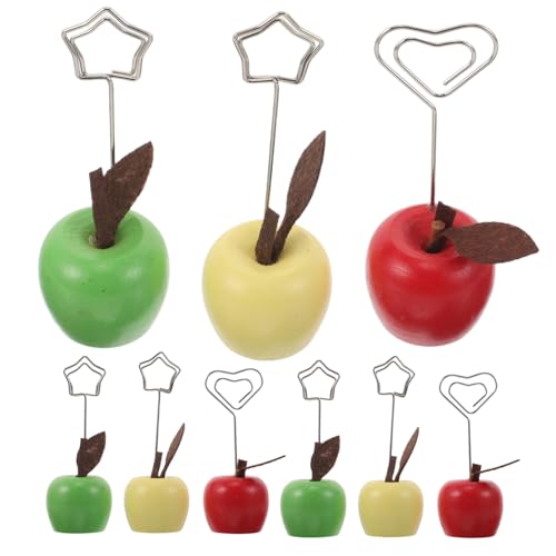 Operitacx 9 Stück Teiliges Memo Clip aus Holz Bunte Apfelform Stabiler Kartenhalter für Notizen Fotos Tischdekoration Büro Hochzeit Zuhause Farbenfrohe Candy Praktischer Organizer Operitacx 9 Stück Teiliges Memo Clip aus Holz Bunte Apfelform Stabiler Kartenhalter für Notizen Fotos Tischdekoration Büro Hochzeit Zuhause Farbenfrohe Candy Praktischer Organizer von Operitacx