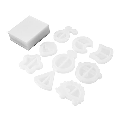 Operitacx 9 Stück Teiliges Schlüsselanhänger Gießformen für DIY Schmuckherstellung Flexible Epoxidharz Treibsand Formen mit PVC Schutzfolien Wiederverwendbar Leicht zu Entformen Operitacx 9 Stück Teiliges Schlüsselanhänger Gießformen für DIY Schmuckherstellung Flexible Epoxidharz Treibsand Formen mit PVC Schutzfolien Wiederverwendbar Leicht zu Entformen von Operitacx