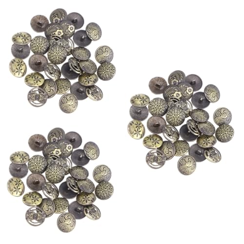 Operitacx 3 Sets 17 Mm Gemischte Vintage-knöpfe Antike Bronze Graviert Rund Zum Nähen Basteln Zum Stricken Scrapbook 30 Stück * 3 von Operitacx