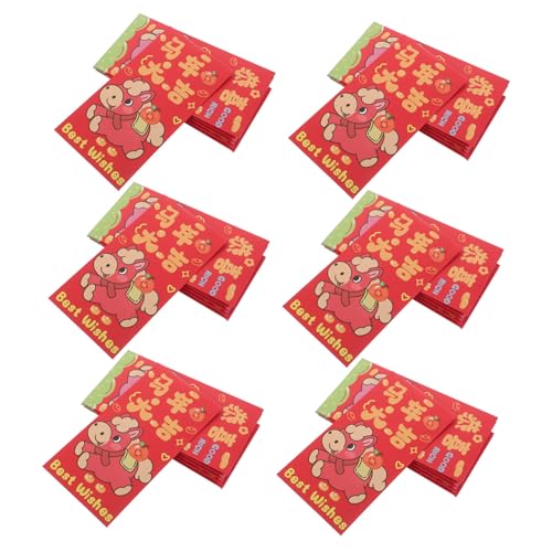 Operitacx 90 Stück Chinesische Envelopes mit Großem Format Jahr Des Pferdes Hong Bao Geldumschläge Cartoon Pferdemotiv Traditionelle Rote Umschläge für Frühlingsfest und Festlichkeiten Operitacx 90 Stück Chinesische Envelopes mit Großem Format Jahr Des Pferdes Hong Bao Geldumschläge Cartoon Pferdemotiv Traditionelle Rote Umschläge für Frühlingsfest und Festlichkeiten von Operitacx