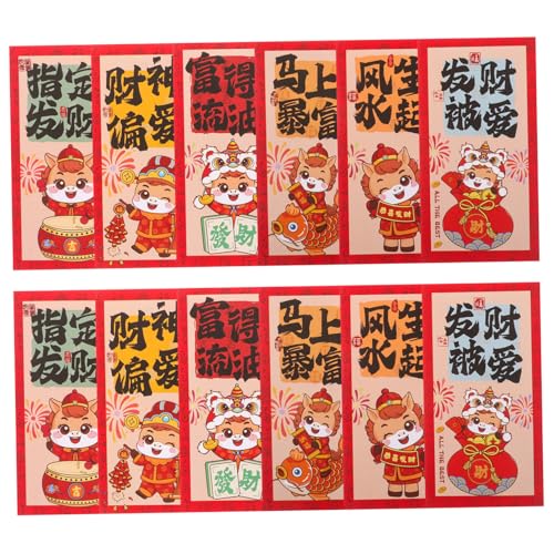 Operitacx 90 Stück Jahr des Pferdroten Pakets 2026 chinesische rote Umschläge rote pakete 2026 chinesische Neujahrstaschen Jahr der Pferdegeldtasche frühlingsrote umschläge Papier Operitacx 90 Stück Jahr des Pferdroten Pakets 2026 chinesische rote Umschläge rote pakete 2026 chinesische Neujahrstaschen Jahr der Pferdegeldtasche frühlingsrote umschläge Papier von Operitacx