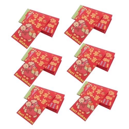 Operitacx 90 Stück Traditionelle Chinesische Rote Umschläge Nachhaltige Papier Hong Bao Jahr Des Pferdes Für Frühlingsfest Glücksumschläge Geschenkumschläge Für Familienfeiern Operitacx 90 Stück Traditionelle Chinesische Rote Umschläge Nachhaltige Papier Hong Bao Jahr Des Pferdes Für Frühlingsfest Glücksumschläge Geschenkumschläge Für Familienfeiern von Operitacx