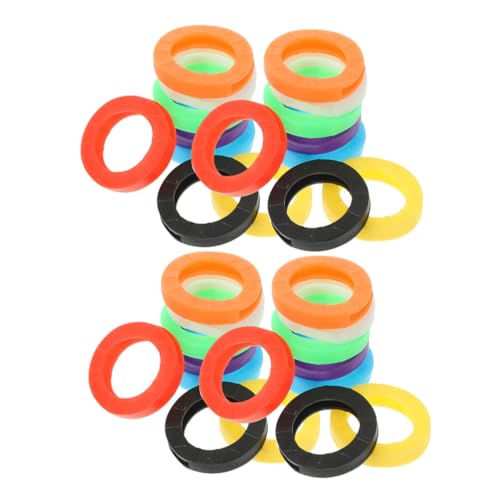 Operitacx 96 Stück Teiliges Buntes Silikon Schlüsselcover Weiche Runde Schlüsselhüllen Farbcodierte Schlüsselidentifikation Abriebfest Passend für Hausschlüssel Büro und Alltag Praktische Operitacx 96 Stück Teiliges Buntes Silikon Schlüsselcover Weiche Runde Schlüsselhüllen Farbcodierte Schlüsselidentifikation Abriebfest Passend für Hausschlüssel Büro und Alltag Praktische von Operitacx