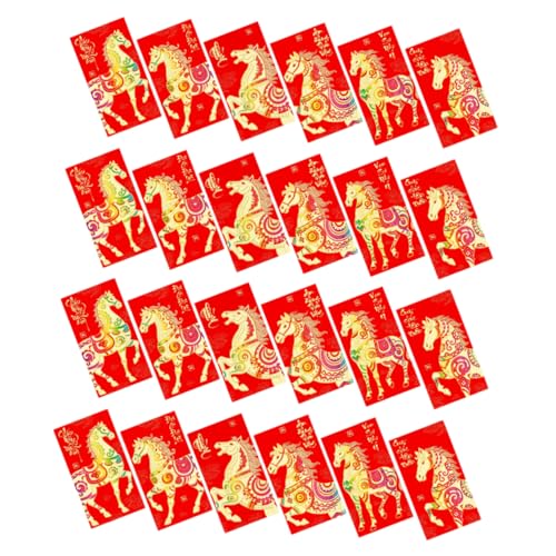 Operitacx 96 Stück Teiliges Chinesische Rote Umschläge Pferdejahr Lai See Glücksgeldumschläge für Frühlingsfest Hochzeit Geburtstag Traditionelle Papierqualität mit Künstlerischem Design Operitacx 96 Stück Teiliges Chinesische Rote Umschläge Pferdejahr Lai See Glücksgeldumschläge für Frühlingsfest Hochzeit Geburtstag Traditionelle Papierqualität mit Künstlerischem Design von Operitacx