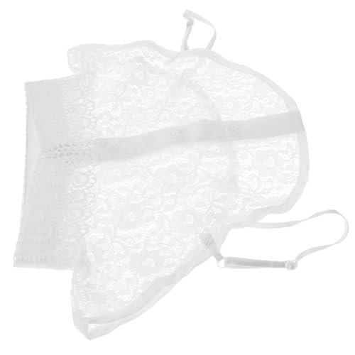 Operitacx Abnehmbarer Damen Fake Kragen aus Spitzenstoff Modischer Blusenkragen für Herbst und Sommer Leichter und Bequemer Halbkragen Vielseitiges DIY Blusen accessoire in Weiß von Operitacx