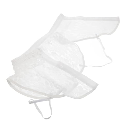 Operitacx Abnehmbarer Damen Fake kragen aus Weicher Polyester spitze Vielseitiger Einsatz als Eleganter Halbschultereinsatz für Blusen und Kleider Dekoratives Accessoire für Stilvolle Operitacx Abnehmbarer Damen Fake kragen aus Weicher Polyester spitze Vielseitiger Einsatz als Eleganter Halbschultereinsatz für Blusen und Kleider Dekoratives Accessoire für Stilvolle von Operitacx