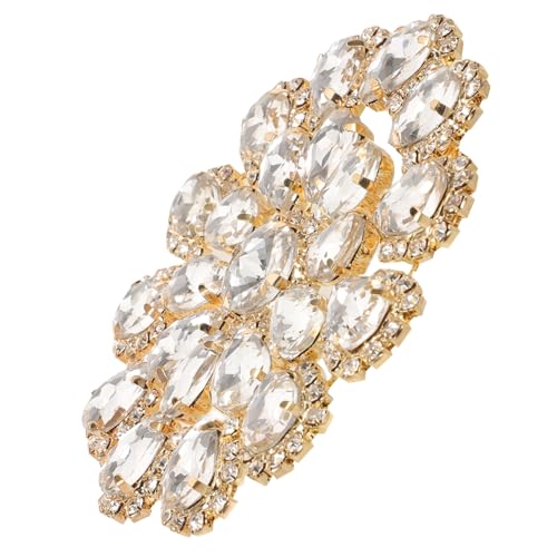 Operitacx Accessoires für Bag Diamond Schnalle Brieftasche Charme Applikationen für Brautkleider bling Strassapplikationen Schuhe Strass Jacken gestickter Aufnäher Strasspatch Zinklegierung von Operitacx