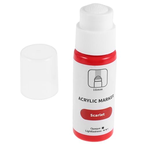 Operitacx Acrylmarker mit Runder Spitze Wasserdichte Permanent Marker für Graffiti Malerei Signieren und Kreative Anwendungen Leuchtendem Rot Operitacx Acrylmarker mit Runder Spitze Wasserdichte Permanent Marker für Graffiti Malerei Signieren und Kreative Anwendungen Leuchtendem Rot von Operitacx