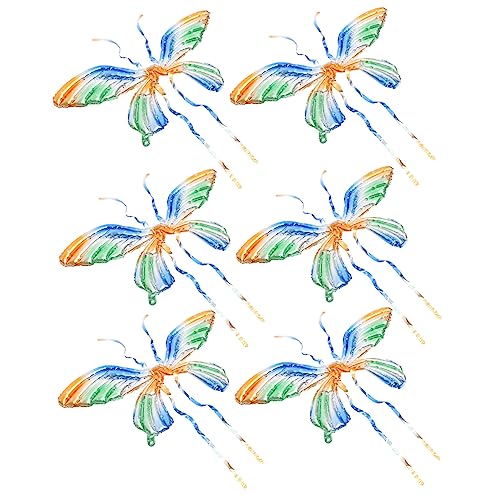 Operitacx Aluminiumfolie Luftballons Schmetterlingsflügel Dekoration Leichtes Party mit Grünen Fairy Wing Ballons für Halloween Weihnachten Bühne DIY Deko Zufällige Farbe Zufällige Farbe von Operitacx