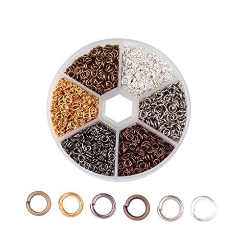 Operitacx Biegeringe Zur Schmuckherstellung für Ohrringe Armbänder Halsketten Offene Biegeringe Verschiedene Farben 4 Mm Durchmesser von Operitacx
