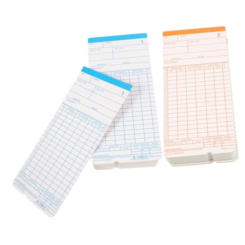 Operitacx Attendance Cards aus Hochwertigem Papier Doppelseitig Bedruckt Robuste Stempelkarten für Bürobedarf Flexible Platzsparende Zeiterfassung für Pendelaufzeichnungen und Operitacx Attendance Cards aus Hochwertigem Papier Doppelseitig Bedruckt Robuste Stempelkarten für Bürobedarf Flexible Platzsparende Zeiterfassung für Pendelaufzeichnungen und von Operitacx