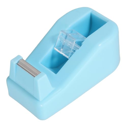 Operitacx Bandschneider Klebeband mit Abroller Roségoldener Klebebandabroller Bandspender Netter Hefter Klebeband-Organizer Klebebandabroller rosa Boxbandabroller Abs Blue von Operitacx