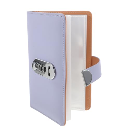 Operitacx Bareinzahlungsbuch finanzmanager geld sparen geldtasche kassenbuch geldsparbuch Sparheft Passwortbuch mit Schloss geldsparender Ordner Sparordner Passwortordner Legierung Violett von Operitacx