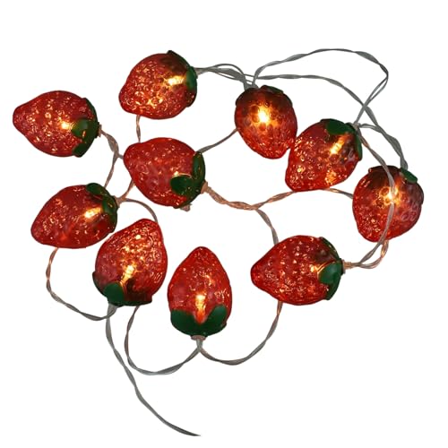 Operitacx Batteriebetriebene LED Erdbeer Lichterkette Leds Süße Fruchtform für Garten Party Marktstand Weihnachtsdeko Innen Außen Operitacx Batteriebetriebene LED Erdbeer Lichterkette Leds Süße Fruchtform für Garten Party Marktstand Weihnachtsdeko Innen Außen von Operitacx