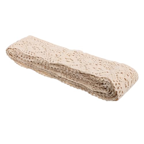 Operitacx Baumwolle Häkelspitze Breit Vintage Spitzenband Handgefertigt Weiche Baumwollspitze Kantenborte für Kleidung DIY Nähen Basteln Dekoration Operitacx Baumwolle Häkelspitze Breit Vintage Spitzenband Handgefertigt Weiche Baumwollspitze Kantenborte für Kleidung DIY Nähen Basteln Dekoration von Operitacx