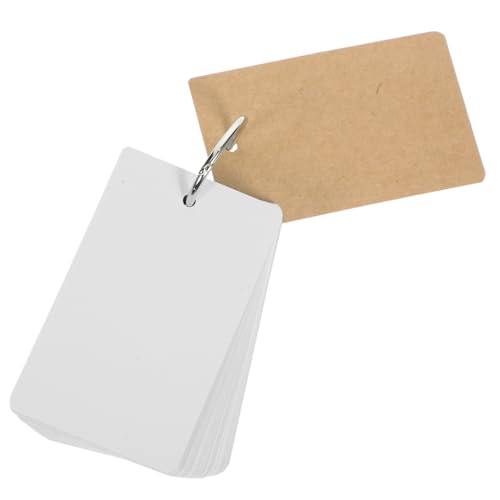 Operitacx Blanko Karteikarten mit Ring Weißes Papier Kleine Notizkarten Selbstgestalten Glatte Oberfläche Langlebig und Vielseitig für Lernen Diy Memo und Vokabeltraining Operitacx Blanko Karteikarten mit Ring Weißes Papier Kleine Notizkarten Selbstgestalten Glatte Oberfläche Langlebig und Vielseitig für Lernen Diy Memo und Vokabeltraining von Operitacx