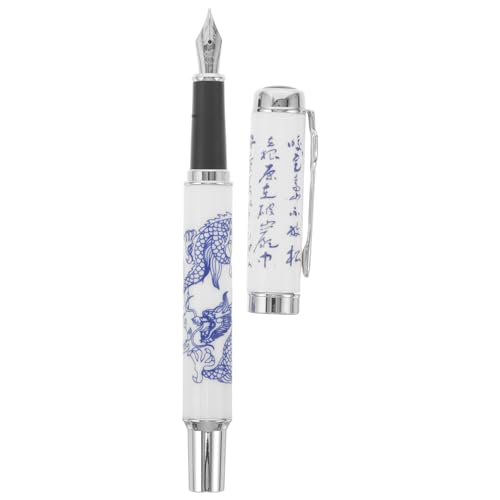 Operitacx Blau -weißer Porzellanstift Vintage Füllfederhalter Praktischer Brunnenstift Füllfederhalter zum Zeichnen Büroschreibstift Füllfederhalter schreiben Malenstift Keramik Operitacx Blau -weißer Porzellanstift Vintage Füllfederhalter Praktischer Brunnenstift Füllfederhalter zum Zeichnen Büroschreibstift Füllfederhalter schreiben Malenstift Keramik von Operitacx