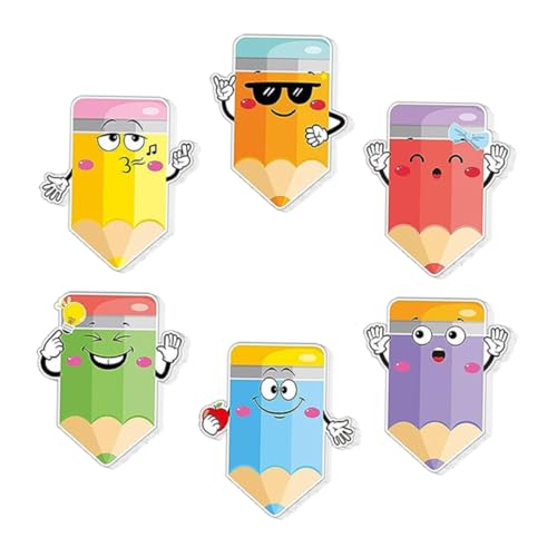 Operitacx Bleistift Design Memo Pads Selbstklebende Notizzettel Cartoon Haftnotizen Praktisch für Zuhause Büro Erinnerungen und Planung von Operitacx