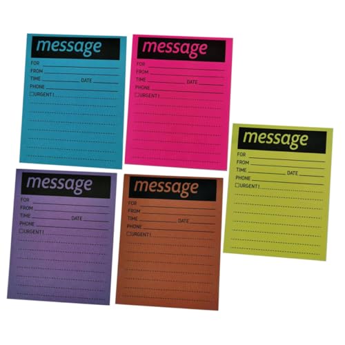 Operitacx Bunte Fluoreszierende Haftnotizen Multifunktionale Message Pads mit Ablösbarem Kleber Praktische Notizzettel für Büro Schule und Zuhause Selbstklebende Memo Sticker für Einfache von Operitacx