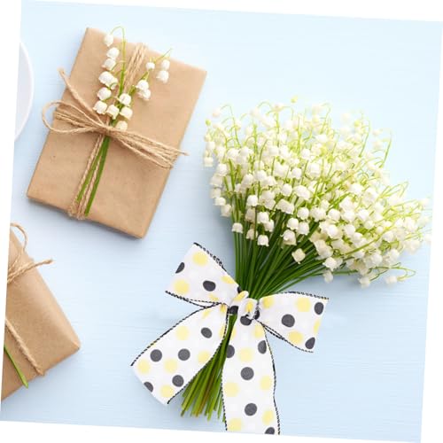 Operitacx Bunte Gepunktete Polyester Dekobänder mit Bienenmuster Vielseitig für Diy Bastelprojekte Geschenkverpackungen Haarschleifen und Weihnachtsdeko Robustes Material für Kreative von Operitacx