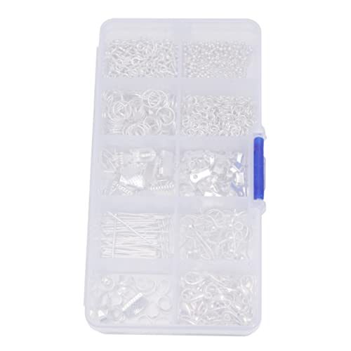 Operitacx DIY Ohrschmuck Zubehör Silber Langlebiges Material Vielfältige Schmuckteile Transparentes Aufbewahrungsbox für Ohrring Selbermachen und Basteln Erwachsene Operitacx DIY Ohrschmuck Zubehör Silber Langlebiges Material Vielfältige Schmuckteile Transparentes Aufbewahrungsbox für Ohrring Selbermachen und Basteln Erwachsene von Operitacx