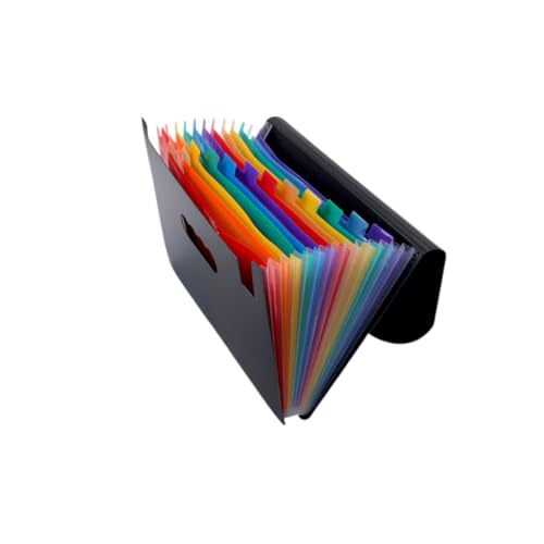 Operitacx Dateiordner Rainbow Fächer Mehrlagig Leicht Kunststoff Aktenmappe Tragbar Für Schule Büro Zuhause Operitacx Dateiordner Rainbow Fächer Mehrlagig Leicht Kunststoff Aktenmappe Tragbar Für Schule Büro Zuhause von Operitacx