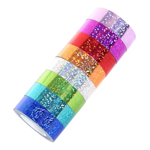 Operitacx Dekoratives Glitzer Klebeband Set Holografisches Washi Tape für Diy Kunst Scrapbooking Geschenkverpackung und Bürobedarf Farben Selbstklebend Vielseitig Verwendbar Operitacx Dekoratives Glitzer Klebeband Set Holografisches Washi Tape für Diy Kunst Scrapbooking Geschenkverpackung und Bürobedarf Farben Selbstklebend Vielseitig Verwendbar von Operitacx