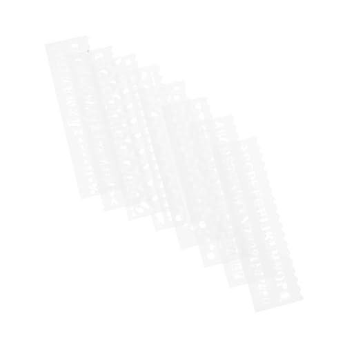 Operitacx Diy Reusable Cartoon Alphabet Wave Pattern Schablone Wellenmuster für Malen Basteln Kartenherstellung und Heimdekoration für Kreative Familienaktivitäten von Operitacx